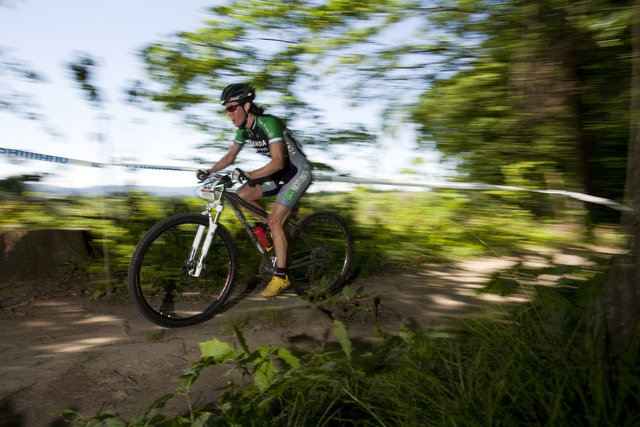 Mary on her 29er in Offenburg, Germany