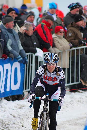 Mo Bruno Roy racing 'cross in the snow