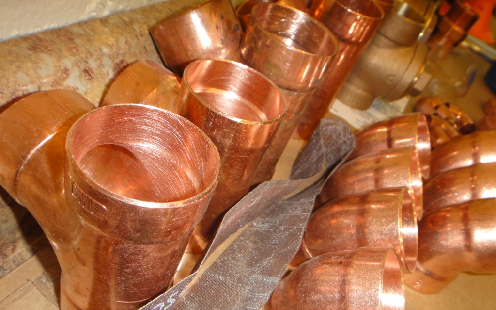 copper elbow and t-joints