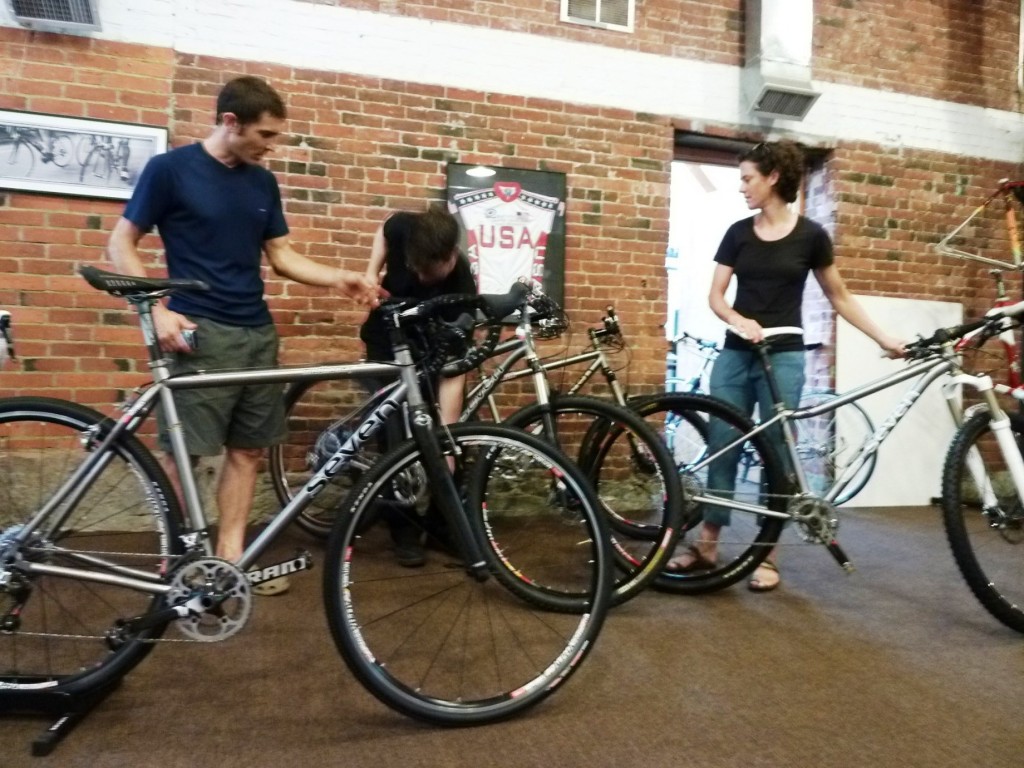 Mike, Mary, and Rob prepping Sevens