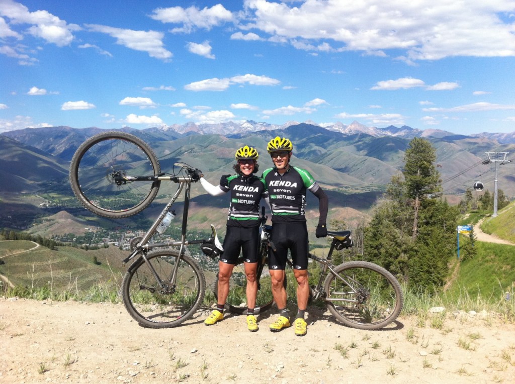 Team Kenda-Seven-NoTubes on top of Idaho