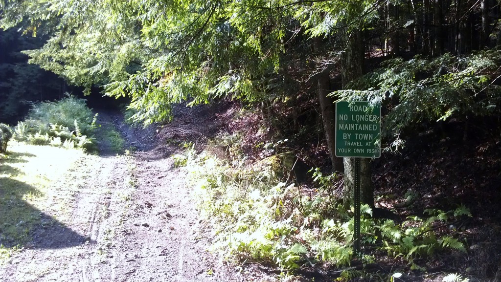 Road no Longer Maintatined by Town