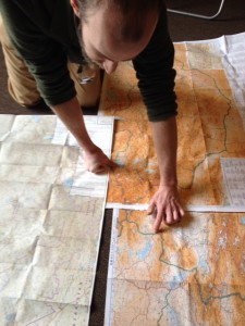 checking maps