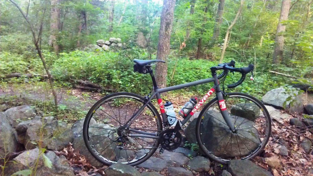 Seven road bike in the woods
