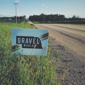 Gravel Worlds road sign