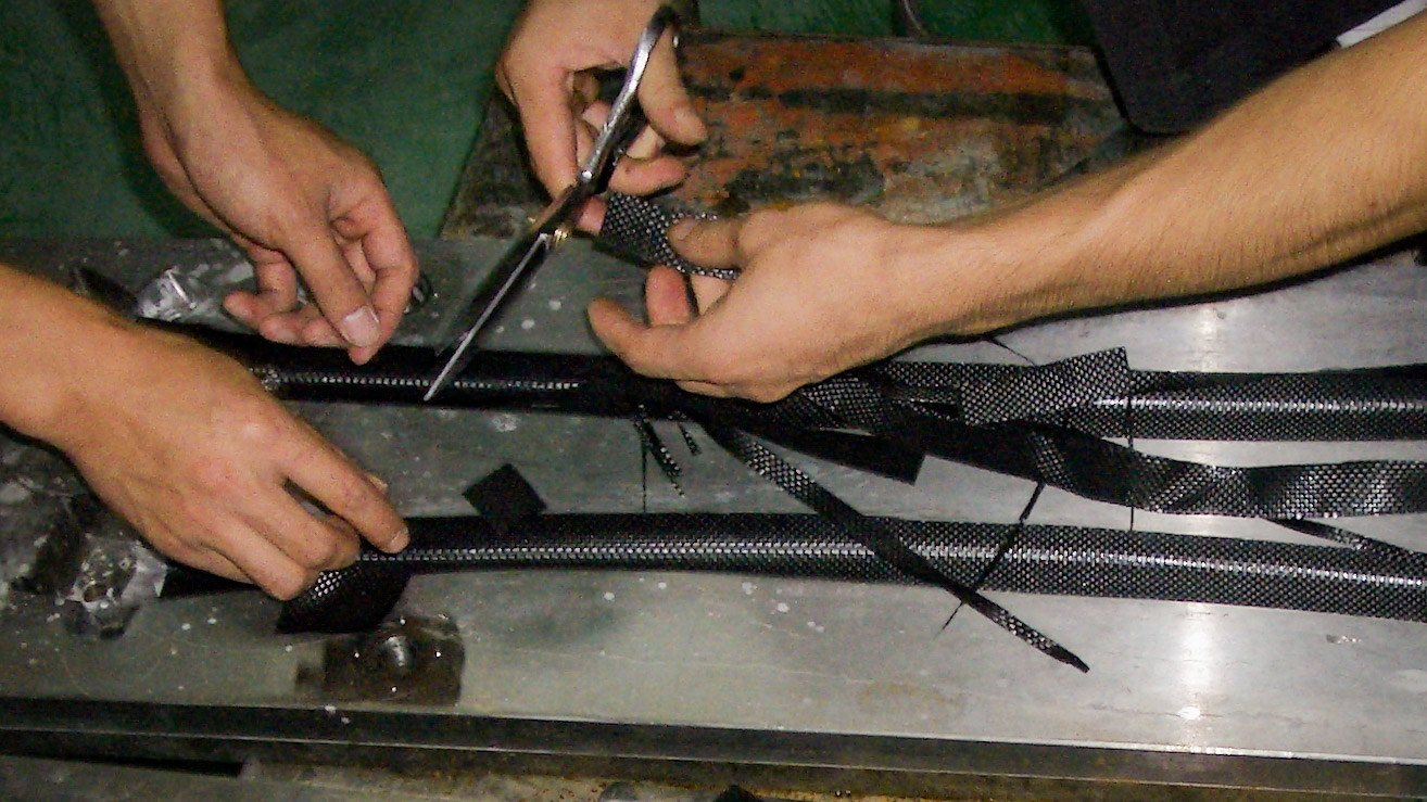 hand layup small pieces