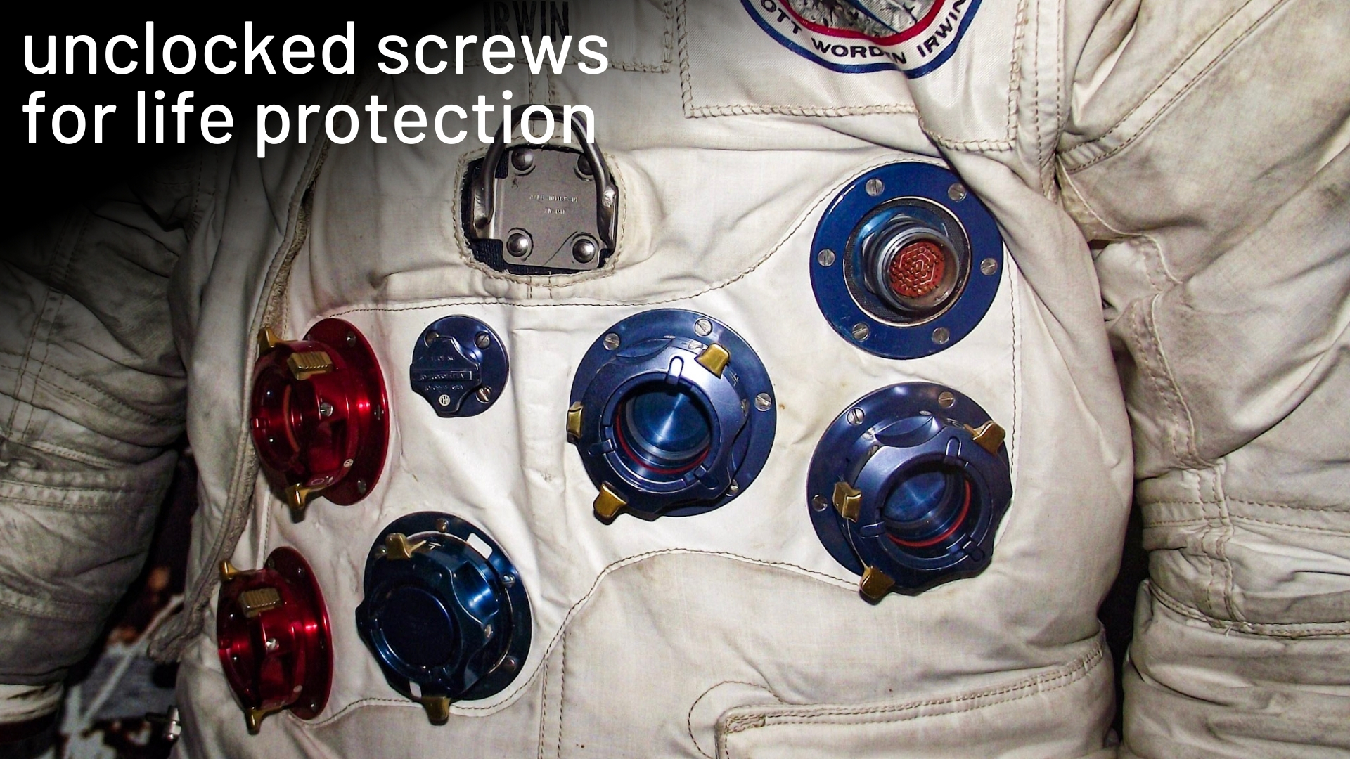 astronaut space suit bolts unclocked