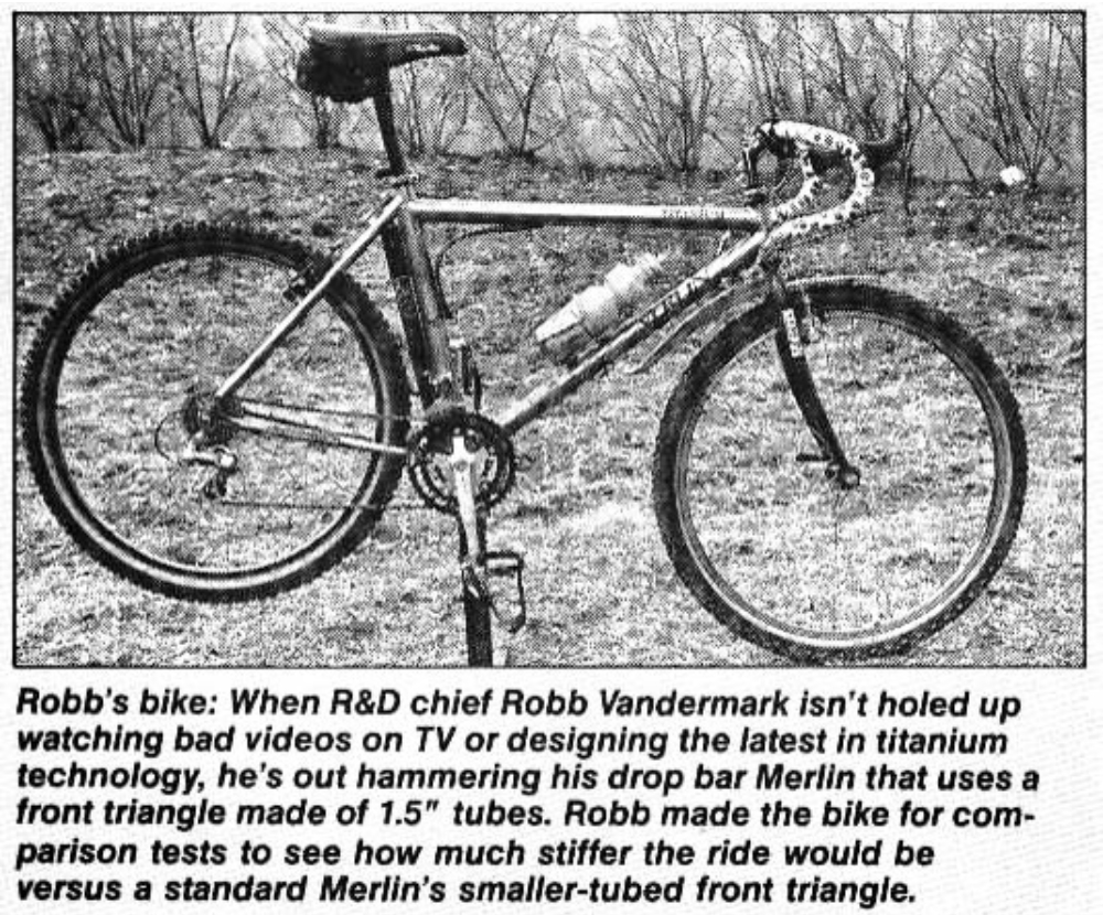 1988 merlin gravel bike rob vandermark