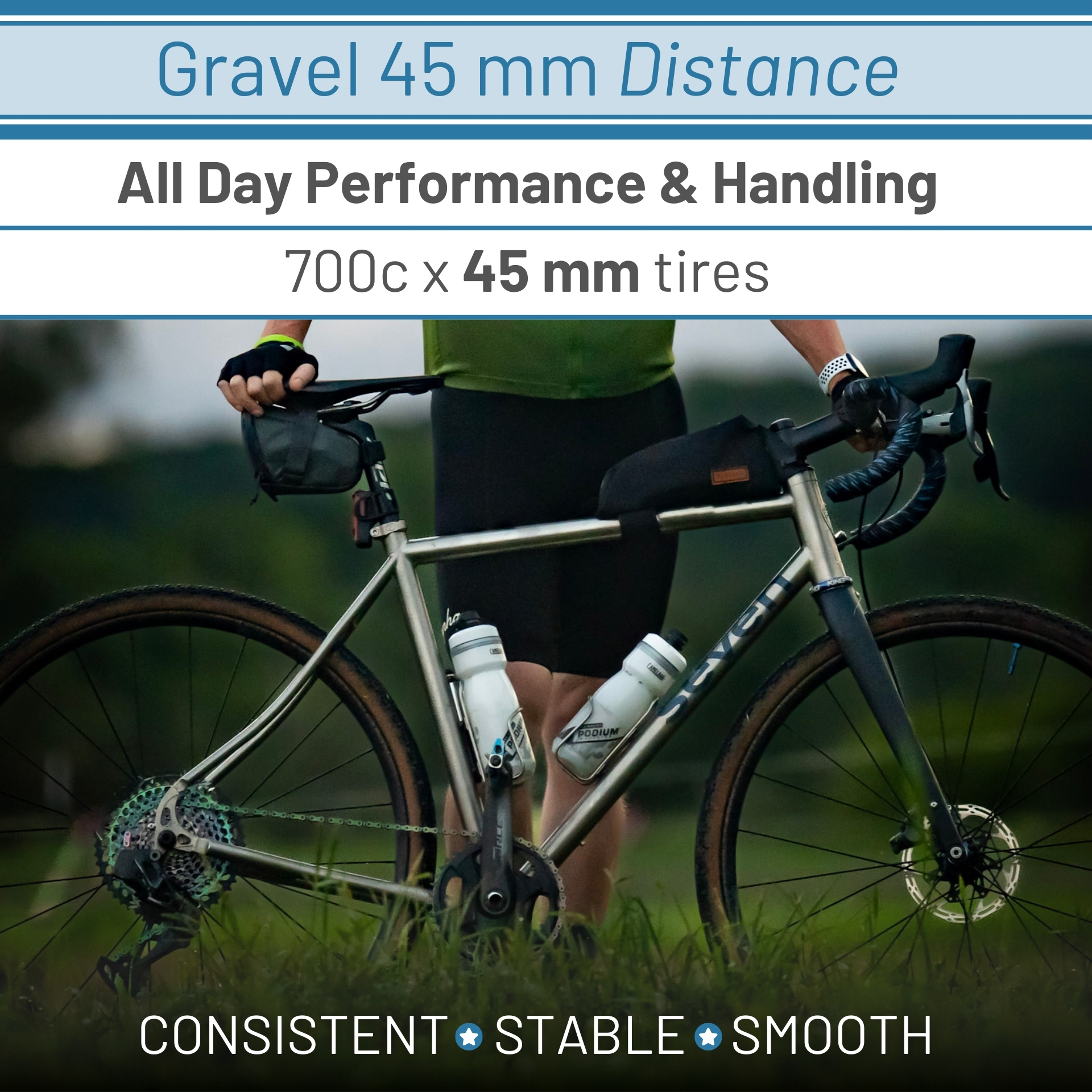 Gravel 45 Frameset Rider Ready Seven Cycles