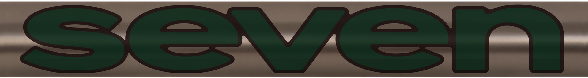 unified down tube graphic in Myrtle Green, Black Coffee outline