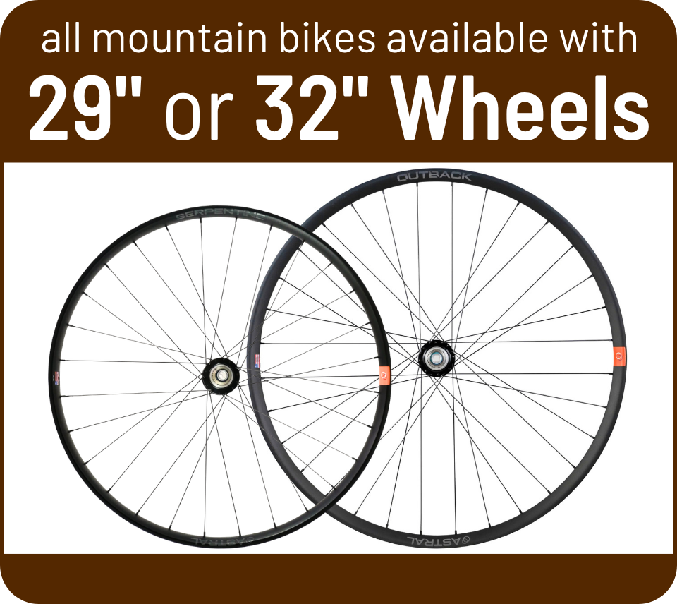 All mountain bikes available with 29
