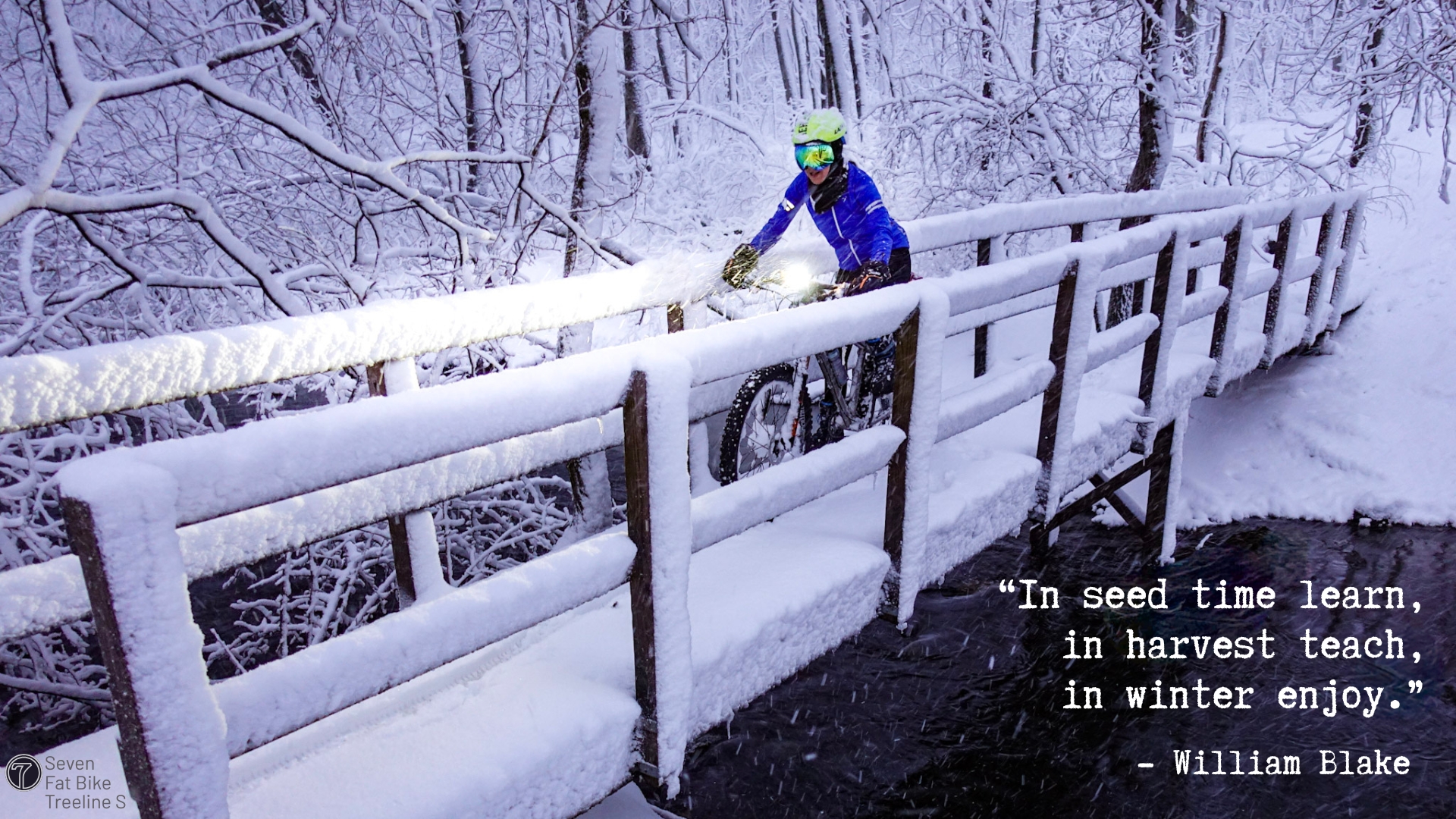fat biking in the snow
