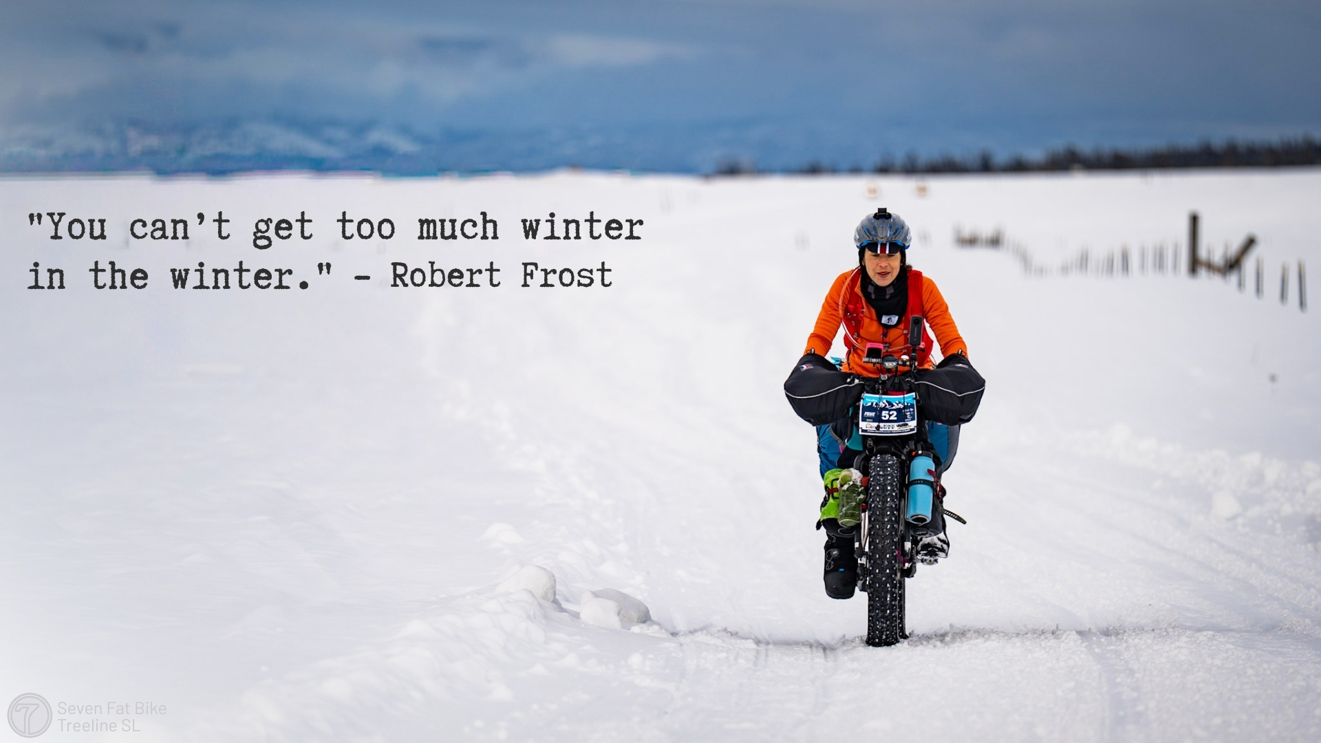 fat biking in the snow