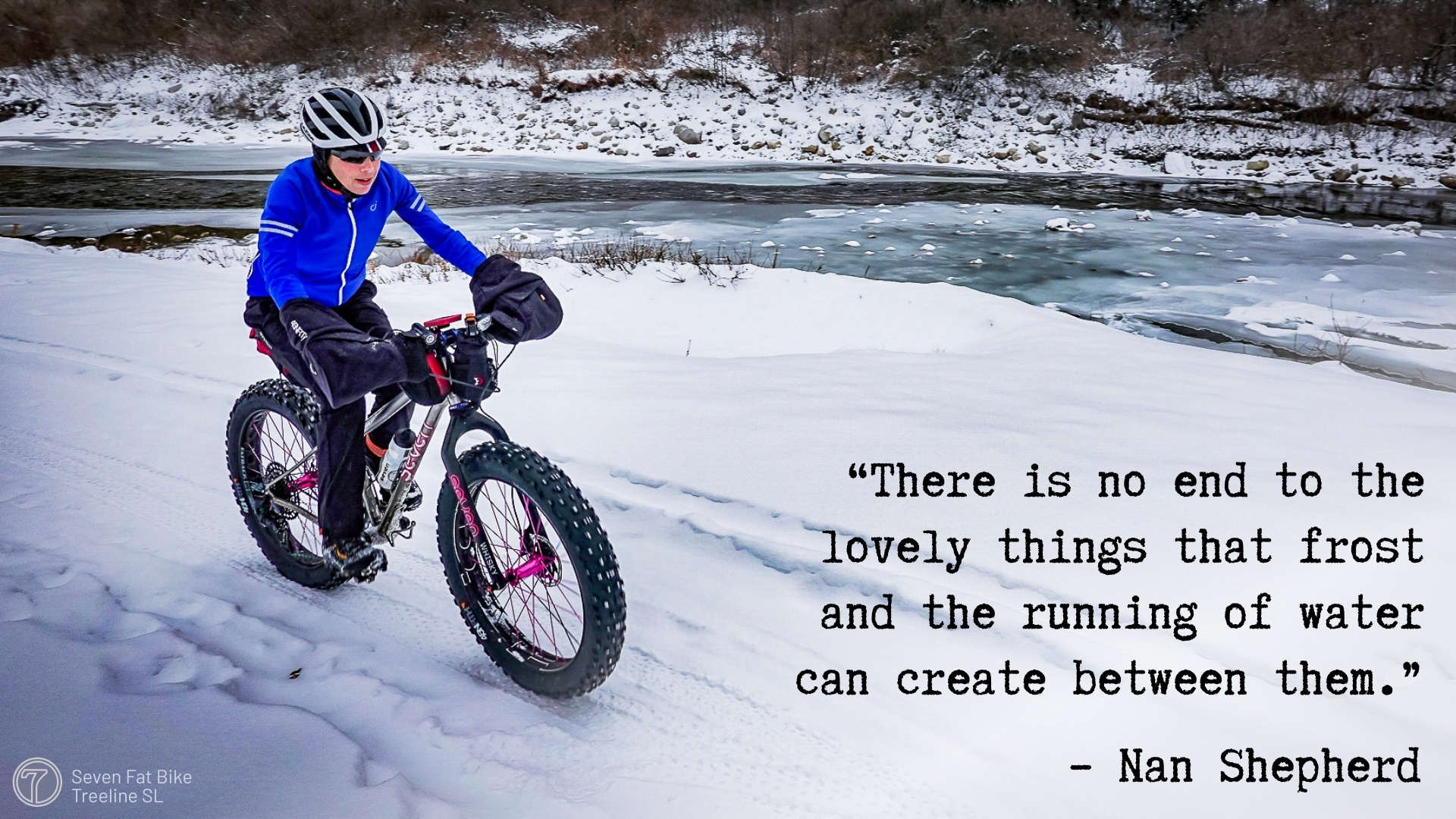 bikepacking in the snow