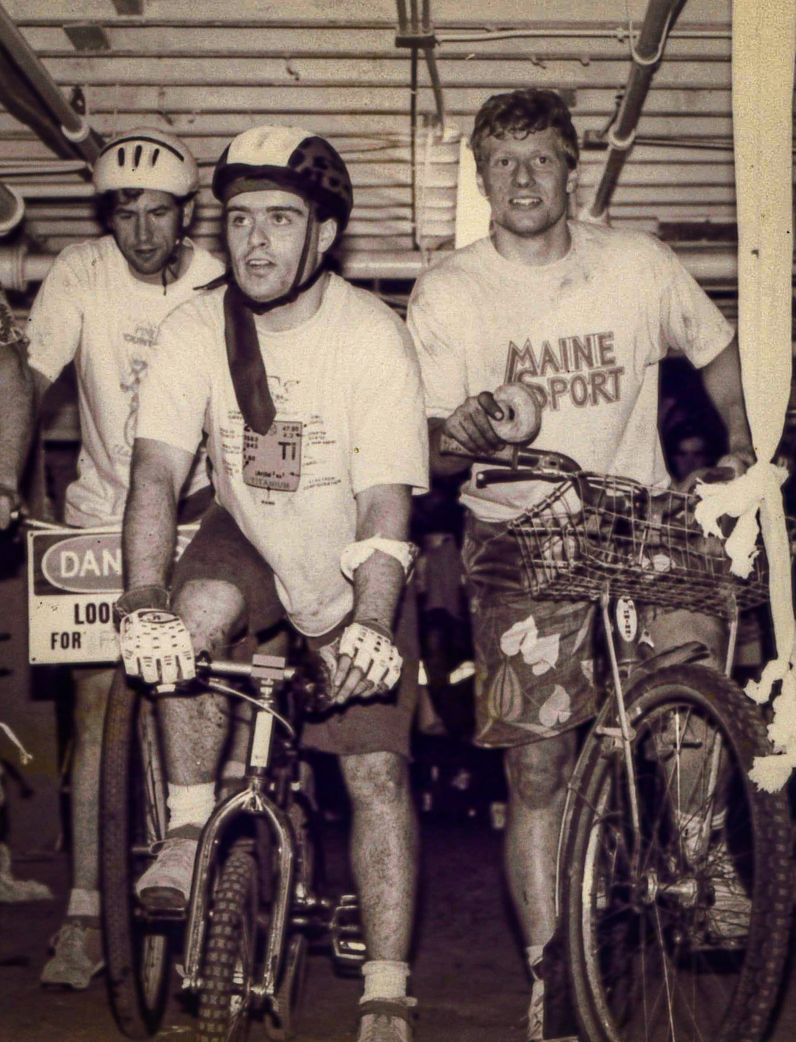 Skip Brown ready for a donut race, circa 1988