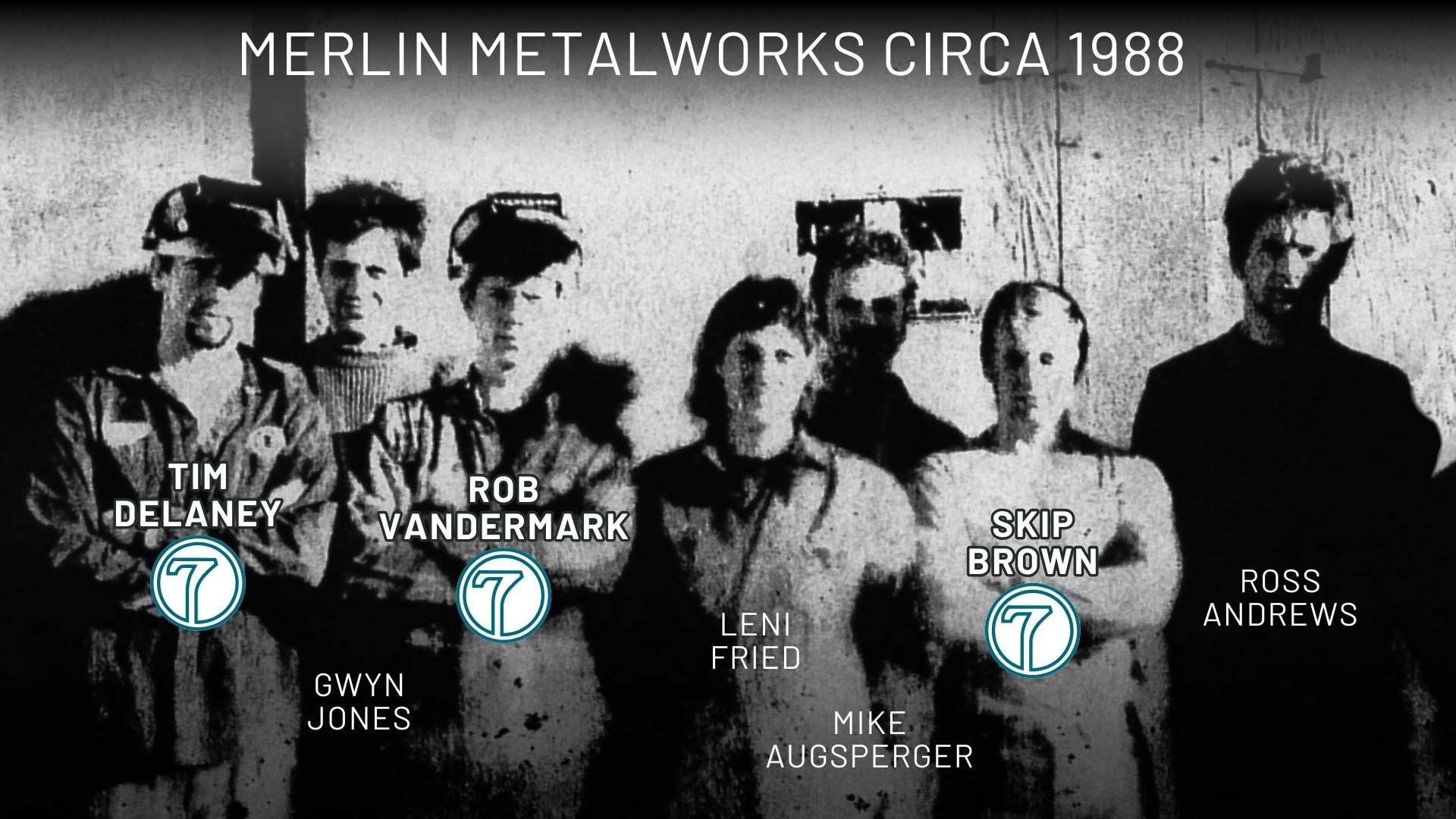 Merlin Metalworks crew, circa 1988