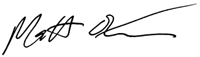 signed, Matt O'keefe